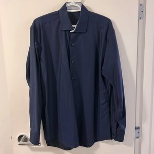 Men’s size Large navy blue dress shirt